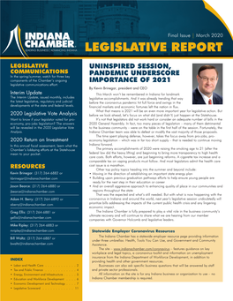 Legislative Report