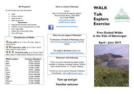 WALK Talk Explore Exercise