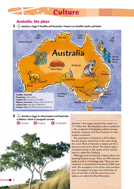 Australia: the Place 1 T4.22 Ascolta E Leggi Il Factfile Sull’Australia
