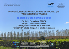 Projet Éolien De Tortefontaine Et Mouriez (62) - Parc Éolien Des Vallées