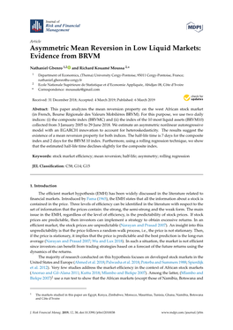 Asymmetric Mean Reversion in Low Liquid Markets: Evidence from BRVM