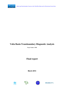 Volta Basin Transboundary Diagnostic Analysis Final Report
