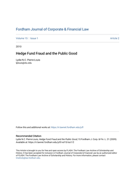 Fordham Journal of Corporate & Financial