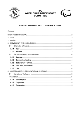 Ipc Wheelchair Dance Sport Committee