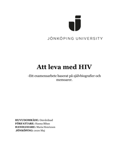 Att Leva Med HIV