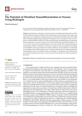 The Potential of Fibroblast Transdifferentiation to Neuron Using Hydrogels