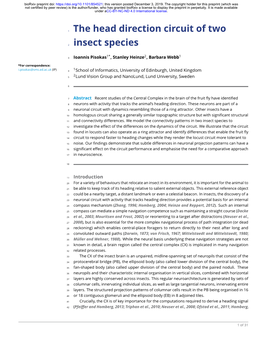 The Head Direction Circuit of Two Insect Species