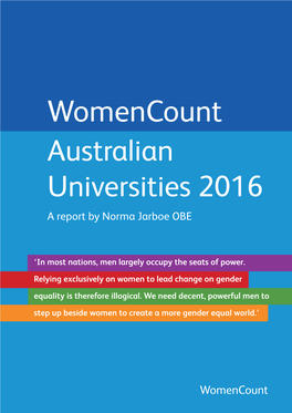 Australian Universities 2016 a Report by Norma Jarboe OBE