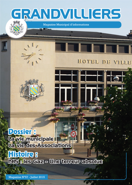 GRANDVILLIERS Magazine Municipal D’Informations