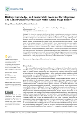 The Contribution of John Stuart Mill's Grand Stage Theory