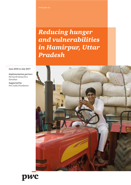 Reducing Hunger and Vulnerabilities in Hamirpur, Uttar Pradesh