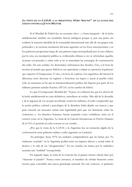 “Round” De La Lucha Del Exilio Contra La Junta Militar