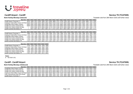 Timetable 0T9NAA3