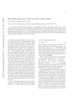 Arxiv:Cond-Mat/0101411V1 [Cond-Mat.Str-El] 26 Jan 2001 ..Wn,DN Hn,Adcs Ting a C.S