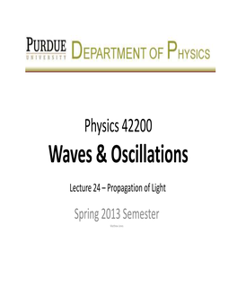 Reflection and Transmission Coefficients