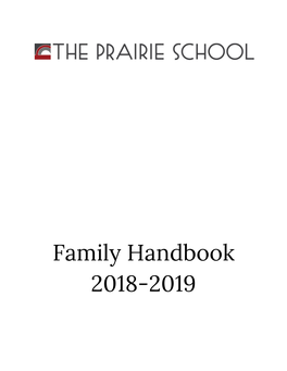 Family Handbook 2018-2019