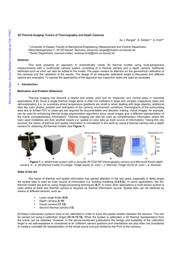 3D Thermal Imaging: Fusion of Thermography and Depth Cameras by J