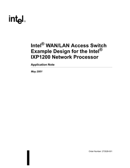WAN/LAN Access Switch Example Design for the Intel® IXP1200 Network Processor