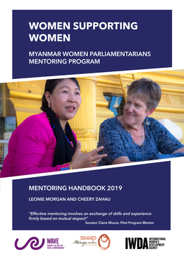 Myanmar Women Parliamentarians Mentoring Handbook 2019