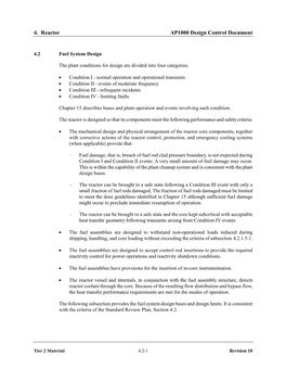 4. Reactor AP1000 Design Control Document