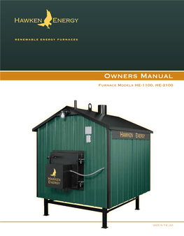 Owners Manual Furnace Models HE-1100, HE-2100