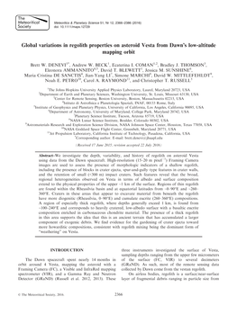 Global Variations in Regolith Properties on Asteroid Vesta from Dawnï