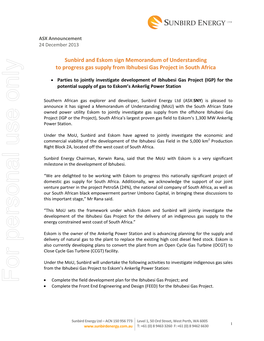 ASX Announcement 24 December 2013