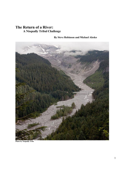 The Return of a River: a Nisqually Tribal Challenge