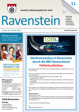 Glasfaserausbau in Ravenstein Durch Die BBV Deutschland Fehlerteufelchen Bei Unserem Letzten Bericht Hat Sich Das Fehlerteufelchen Eingeschlichen