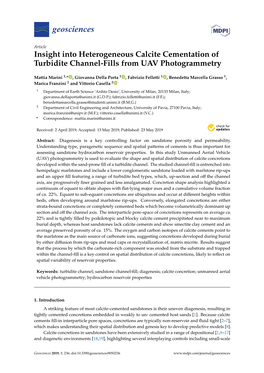 Insight Into Heterogeneous Calcite Cementation of Turbidite Channel-Fills from UAV Photogrammetry