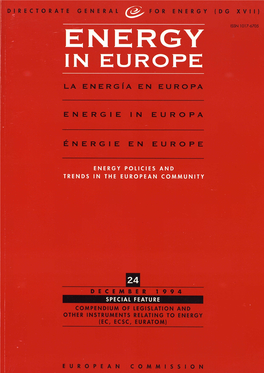 [Eng] ENERGY in EUROPE : 24 DECEMBER 1994 SPECIAL