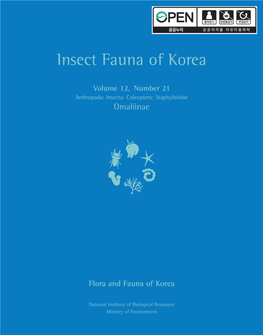 Insect Fauna of Korea Fauna Insect