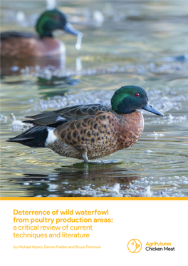 Deterrence of Wild Waterfowl from Poultry Production Areas