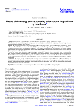 Nature of the Energy Source Powering Solar Coronal Loops Driven by Nanoﬂares? L