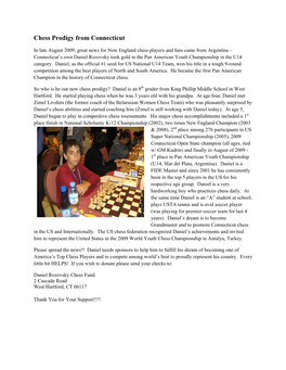 Chess Prodigy from Connecticut