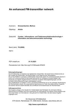 An Enhanced FM-Transmitter Network