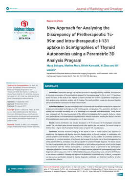 New Approach for Analysing the Discrepancy of Pretherapeutic Tc