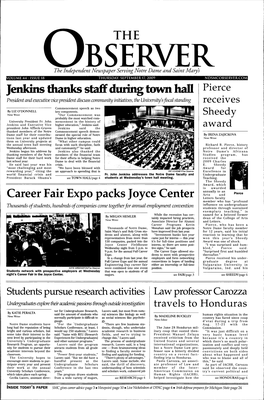 Jenkins Thanks Staff During Town Hall Career Fair Expo Packs Joyce Center