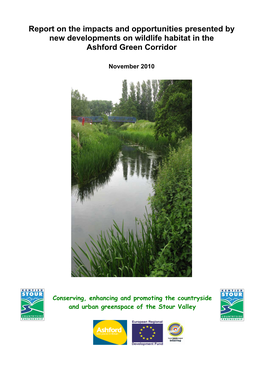 Report on the Impacts and Opportunities Presented by New Developments on Wildlife Habitat in the Ashford Green Corridor