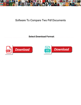 Software to Compare Two Pdf Documents