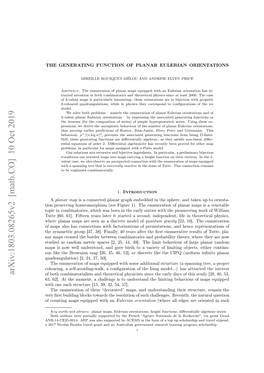 Arxiv:1803.08265V2 [Math.CO] 10 Oct 2019 of Both Combinatorialists and Theoretical Physicists Since the Early Days of This Study [28, 40, 53, 63, 62]