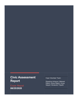 Civic Assessment Report