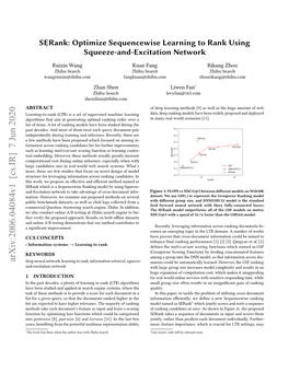 Optimize Sequencewise Learning to Rank Using Squeeze-And-Excitation Network