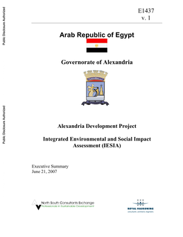 Arab Republic of Egypt Public Disclosure Authorized