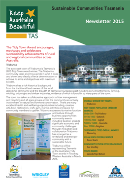 Sustainable Communities Tasmania Newsletter 2015