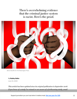 There's Overwhelming Evidence That the Criminal Justice System Is Racist