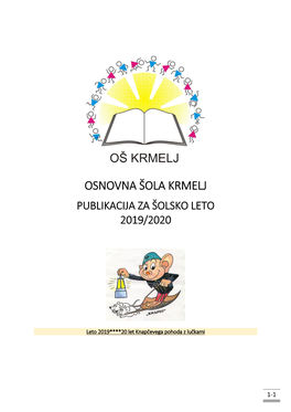 Osnovna Šola Krmelj Publikacija Za Šolsko Leto 2019/2020