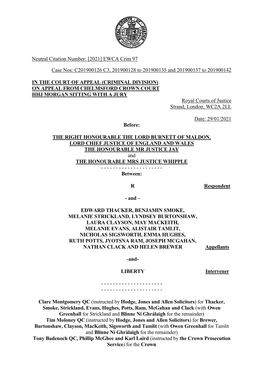 Thacker and Ors Judgment