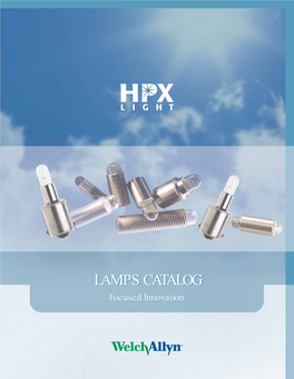 LAMPS CATALOG CATALOG Focused Innovation