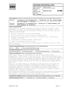 Revision of ISO 2788 and ISO